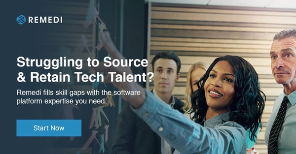 CTA Struggling to source tech talent? Remedi fills skill gaps with software platform expertise you need