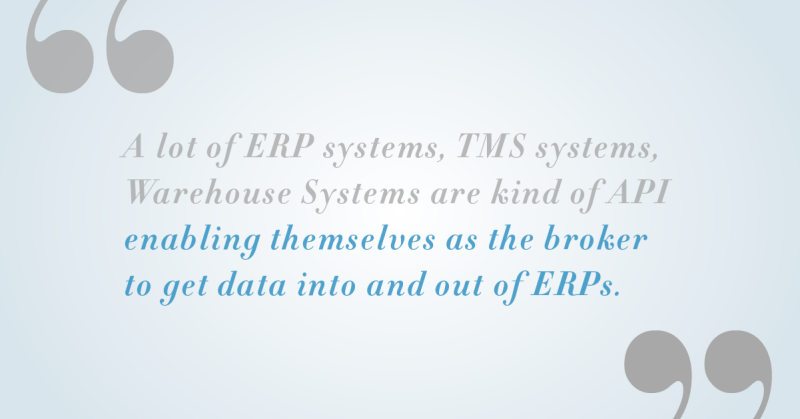 EDI technical evolution: APIs transforming ERP and TMS systems