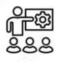 Consultant presenting icon