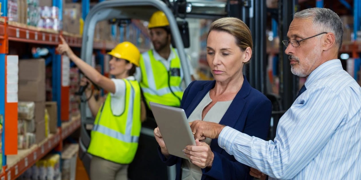 working in a warehouse