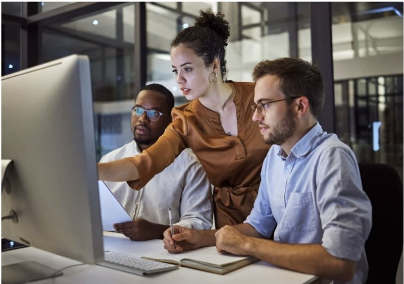 coworkers working on a computer-min