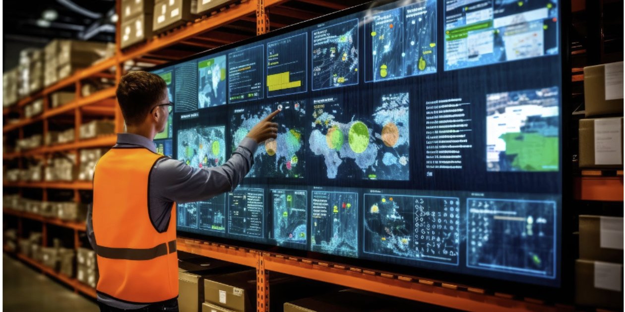 employee working on modernizing Supply Chains