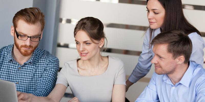 Group having a discussion.