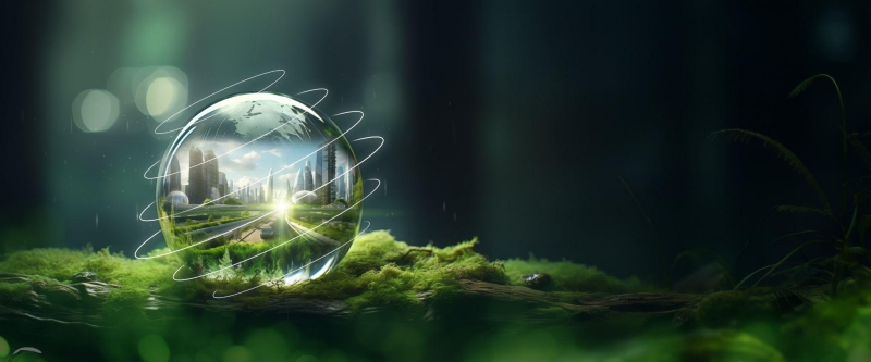 representation of the world in a water drop