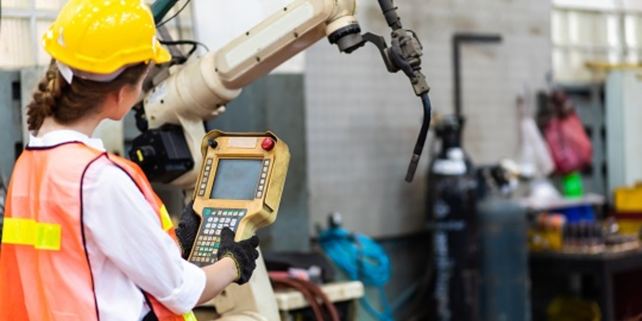 Robot in automated factory