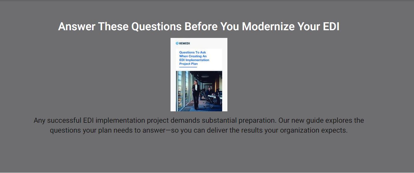 Questions To Ask When Creating An EDI Implementation Project Plan