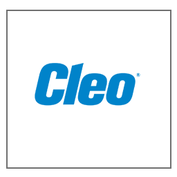 The Cleo logo enclosed in a border on a white background.